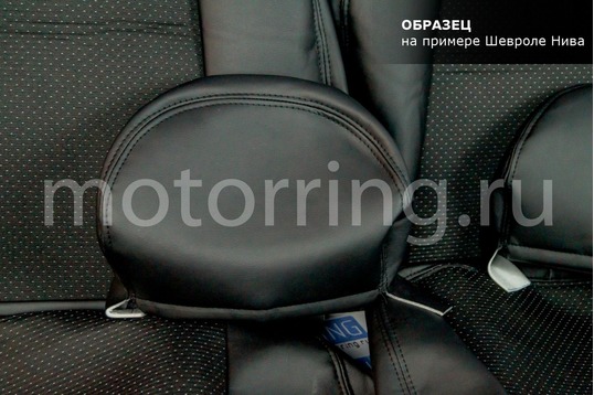 Обивка сидений (не чехлы) экокожа с тканью для Лада Приора 2 седан
