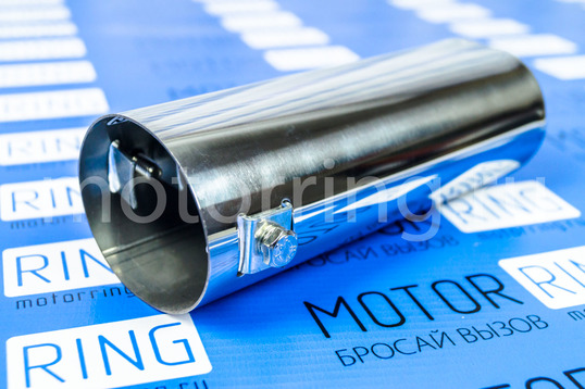 Овальная насадка глушителя Sal-Man Sal-Man HJ-6005.2 d65х55мм из нержавеющий стали