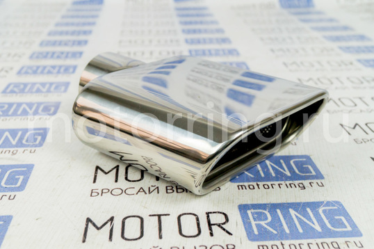 Овальная насадка глушителя из нержавеющий стали Sal-Man HJ-1009 d158х65мм со скосом_1