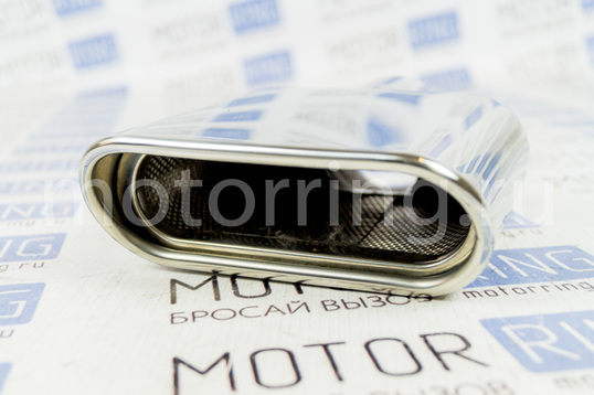 Овальная насадка глушителя из нержавеющий стали Sal-Man HJ-1009 d158х65мм со скосом