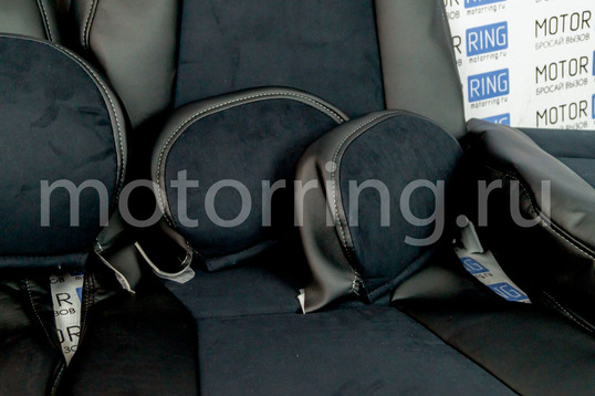 Обивка сидений (не чехлы) экокожа с алькантарой для ВАЗ 2111, 2112