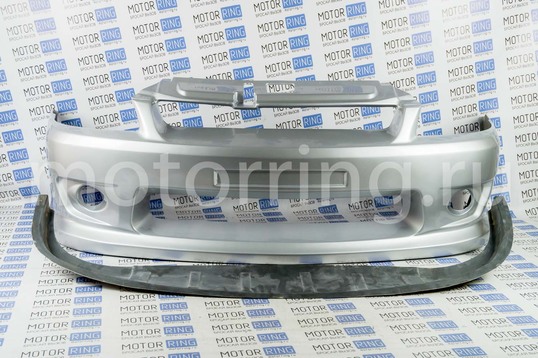 Передний бампер Снайпер 2 неокрашенный для Лада Приора