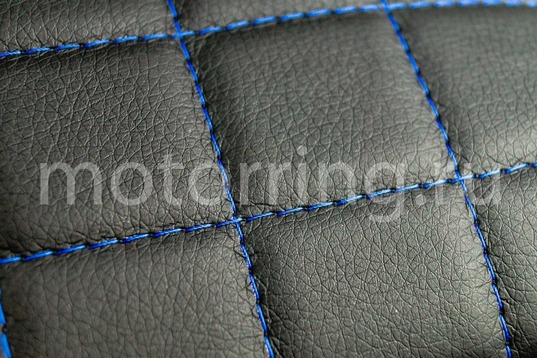 Комплект для сборки сидений Recaro экокожа гладкая с цветной строчкой Ромб/Квадрат для ВАЗ 2110, Лада Приора седан