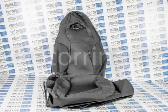 Обивка (не чехлы) сидений Recaro ткань с алькантарой (цветная строчка Соты) для ВАЗ 2108-21099, 2113-2115, 5-дверной Нива 2131_1