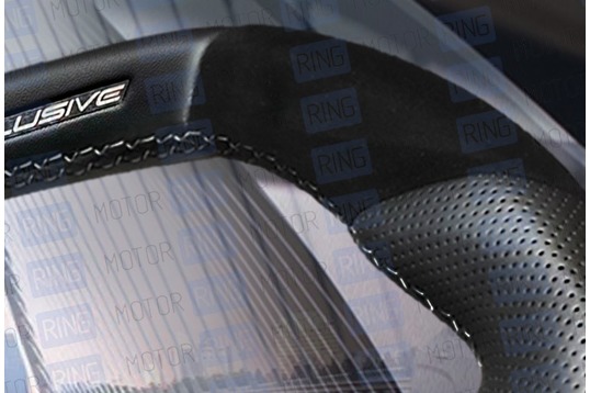 Анатомическое рулевое колесо Ferrum Group Exclusive со вставками из алькантары для Лада Веста, Икс Рей, Ларгус FL
