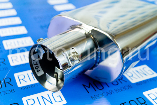 Овальная насадка глушителя Sal-Man HJ-704 d138х74мм из нержавеющий стали