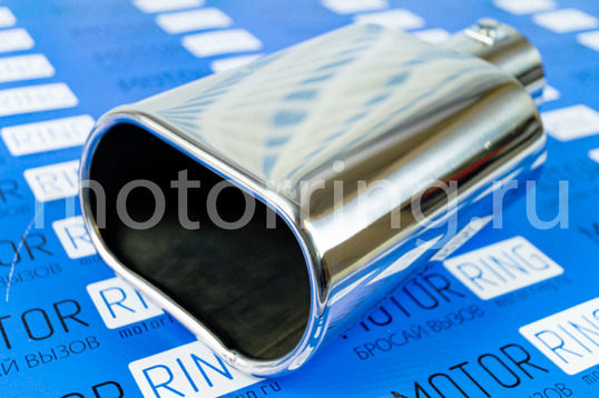 Овальная насадка глушителя Sal-Man HJ-704 d138х74мм из нержавеющий стали