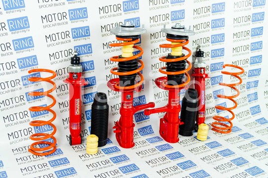 Комплект подвески SS20 Спорт в сборе с занижением 50 мм на Лада Калина, Калина 2, Гранта