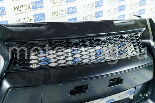Передний бампер ЮролТюнинг для Hyundai Solaris 2010-2014 г.в.