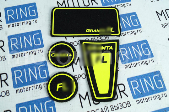 Ворсовые коврики панели приборов FL с флуоресцентным указанием модели для Лада Гранта, Гранта FL