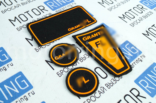Ворсовые коврики панели приборов FL с флуоресцентным указанием модели для Лада Гранта, Гранта FL