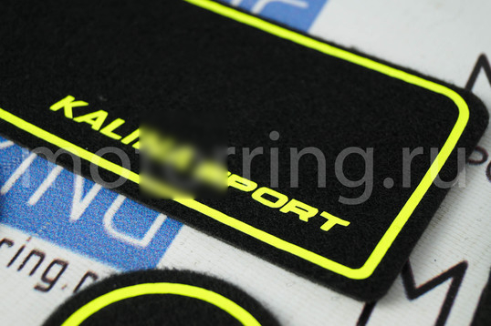 Ворсовые коврики панели приборов Sport с флуоресцентным указанием модели для Лада Калина 2