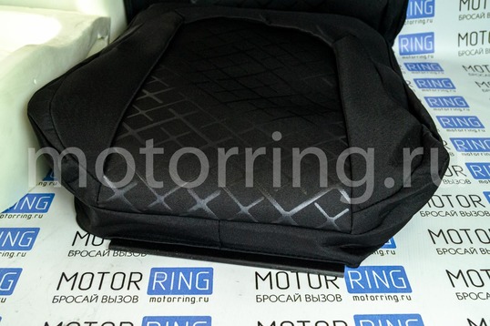 Комплект для сборки сидений Recaro (черная ткань, центр Скиф) для ВАЗ 2110, Лада Приора седан