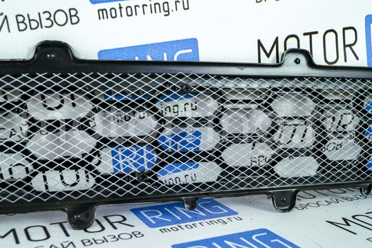 Защитная сетка решетки переднего бампера Lada (ВАЗ) Приора (хэтчбэк) 2014-2018