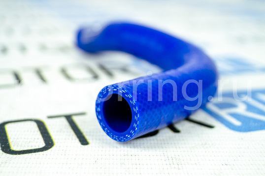 Шланг вентиляции картера (сапуненок) силиконовый синий для ВАЗ 2111