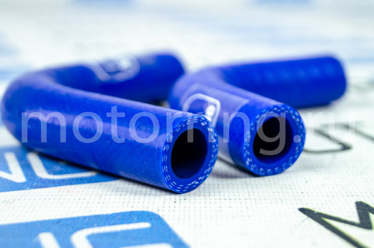 Патрубки печки силиконовые синие для карбюраторных Лада 4х4 (Нива) до 2006 г.в.