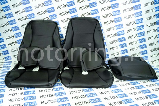 Обивка сидений (не чехлы) экокожа (центр с перфорацией) для ВАЗ 2112, 2111