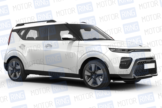 Рейлинги черные АПС для KIA SOUL с 2019 г.в._1