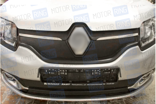 Заглушка в проем переднего бампера АртФорм для Renault Logan 2 с 2014 г.в._1