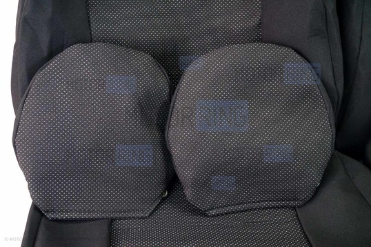 Обивка сидений (не чехлы) черная Искринка для Лада Приора 2 хэтчбек