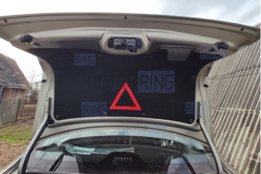 Ворсовая обивка крышки багажника с аварийным знаком для Лада Гранта FL седан_1