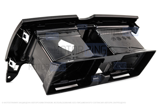 Комплект переходной рамки для установки магнитолы 2DIN с соплом и центральным вещевым ящиком для Лада Калина 2, Гранта FL