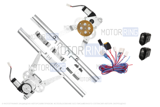Передние электростеклоподъемники Гранат с мотором и электромонтажным комплектом для ВАЗ 2108, 2113_1