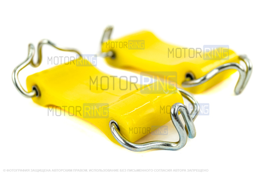 Комплект крепления глушителя Балаково желтый полиуретан для ВАЗ 2101-2107, Лада 4х4 (Нива) до 1994 г.в.