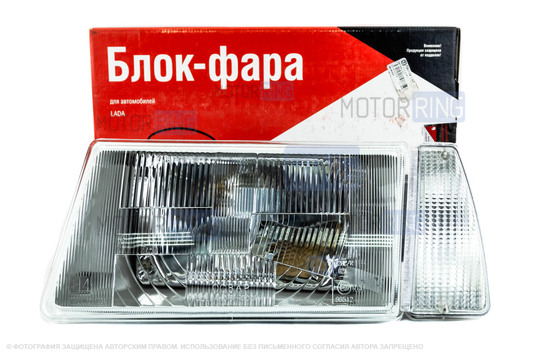 Фара левая Освар белый поворотник для ВАЗ 2108-21099