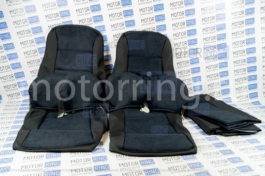 Обивка сидений (не чехлы) ткань с алькантарой для ВАЗ 2108-21099, 2113-2115, 5-дверной Лада 4х4 (Нива) 2131
