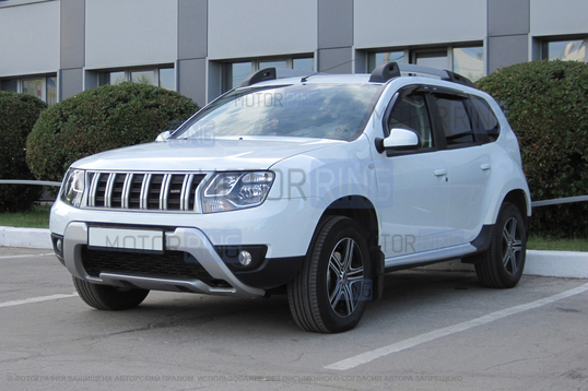 Решетка радиатора Dakar серебристая для Renault Duster