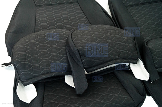 Обивка сидений (не чехлы) центр из ткани с термотиснением Трек для ВАЗ 2110