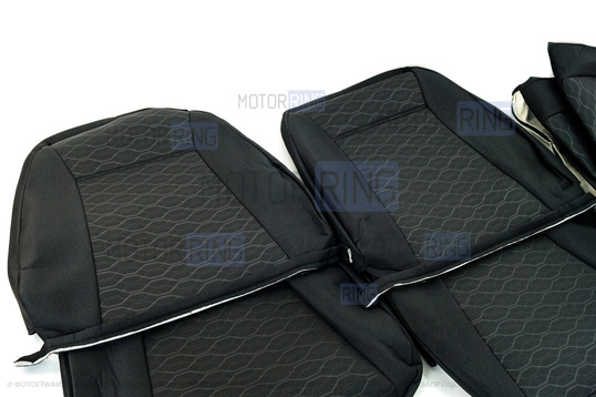 Обивка сидений (не чехлы) центр из ткани с термотиснением Трек для ВАЗ 2110