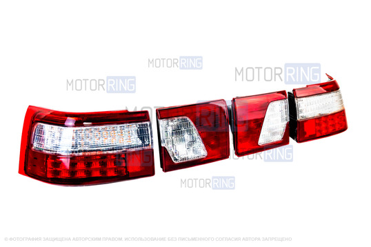 ХалявING! Красные светодиодные фонари клюшки с динамическим повторителем Лексус Стайл для ВАЗ 2110