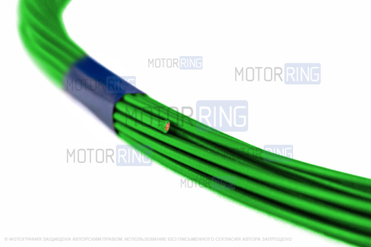 Провод ПВАМ зеленый 0.5кв.мм Cargen 10м для автопроводки