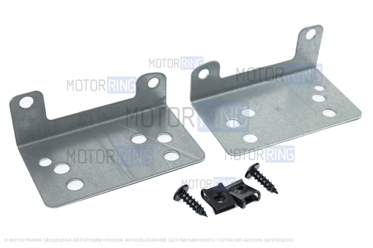 Комплект металлических креплений 2DIN магнитолы для Лада Гранта, Гранта FL, Калина 2, Калина 2 Кросс, Датсун mi-DO, on-DO_1