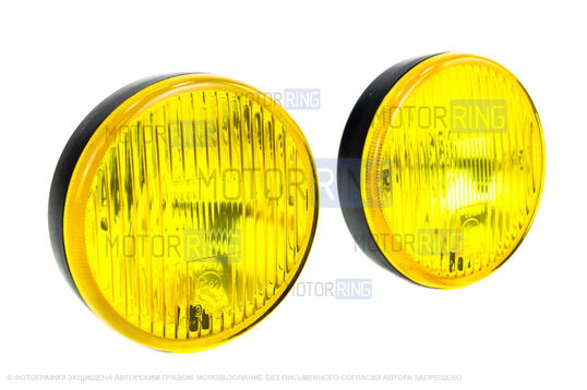 Противотуманные фары жёлтые Освар для ВАЗ 2101-2107, 2108-21099, Лада 4х4 (Нива)