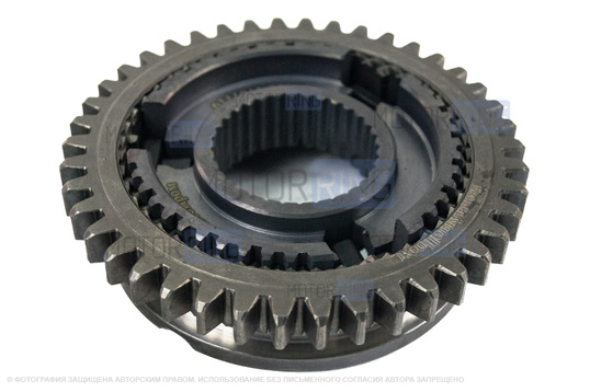 Муфта синхронизатора 1-2 передачи ВолгаАвтоПром нового образца в сборе с каленой ступицей 2110 для ВАЗ 2108-21099, 2110-2112, 2113-2115, Лада Калина, Приора, Гранта