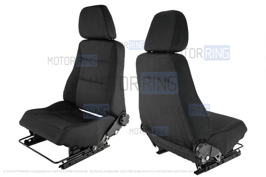 Комплект оригинальных передних сидений с салазками для 3-дверной Лада 4х4 (Нива) до 2019 г.в.