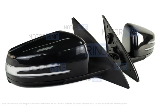 Боковые зеркала АТП с электрическим приводом и подогревом в стиле Мерседеса AMG с повторителем поворотника для Лада Веста