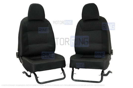 Комплект тканевых сидений от Приора 2 адаптированных для ВАЗ 2109, 21099, 2114, 2115_1