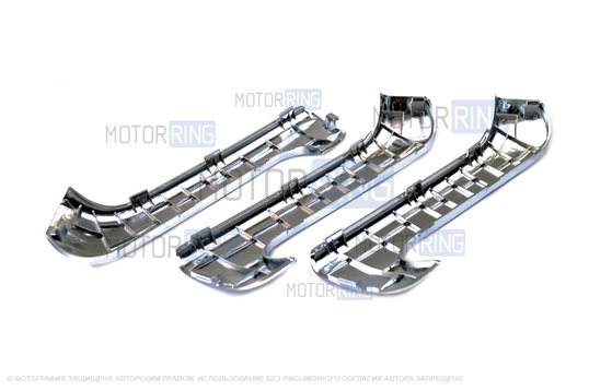 Облицовки рукояток пассажирских дверей хром для Лада Гранта, Гранта FL, Калина 2, Датсун