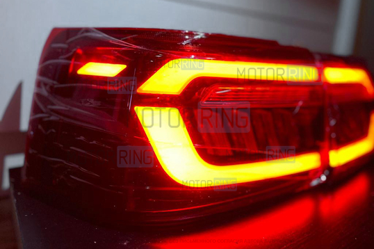 Фонари светодиодные в стиле Ауди RS для ВАЗ 2110 красные _1