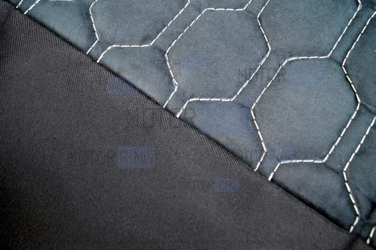 Обивка сидений (не чехлы) ткань с алькантарой (цветная строчка Соты) для ВАЗ 2111, 2112_1