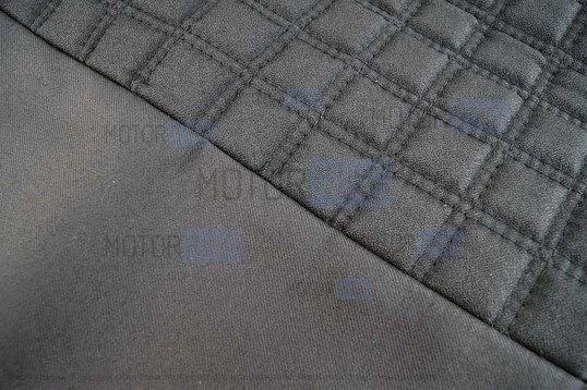 Обивка сидений (не чехлы) черная ткань, центр из ткани на подкладке 10мм с цветной строчкой Ромб, Квадрат для ВАЗ 2108-21099, 2113-2115, 5-дверной Лада 4х4 (Нива) 2131_1