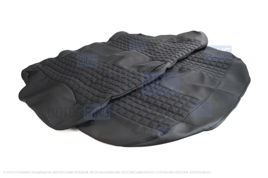 Обивка сидений (не чехлы) черная ткань, центр из ткани на подкладке 10мм с цветной строчкой Ромб, Квадрат для ВАЗ 2108-21099, 2113-2115, 5-дверной Лада 4х4 (Нива) 2131