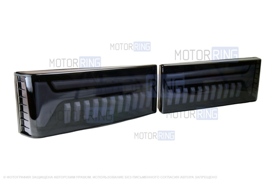 Задние диодные фонари Пианино (топорики) TheBestPartner тонированные для ВАЗ 2108-21099, 2113, 2114