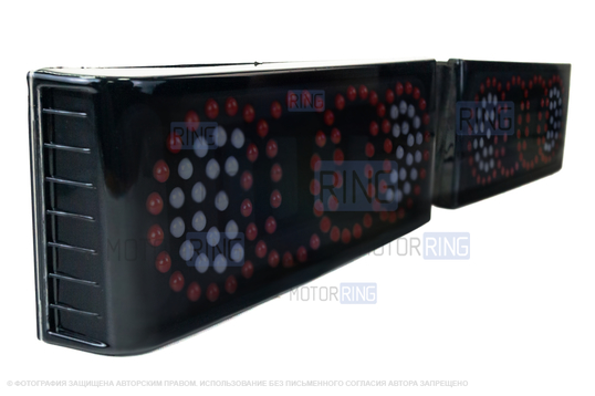 Задние диодные фонари Кольца TheBestPartner с тонированным стеклом для ВАЗ 2108-21099, 2113, 2114