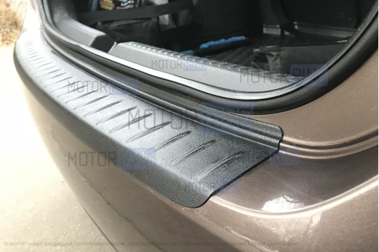 Накладка на задний бампер Тюн-Авто для Volkswagen Polo 2009-2015 г.в._1