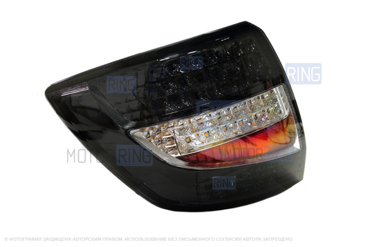 Диодные серые фонари TheBestPartner с простым LED-поворотником для Лада Гранта седан